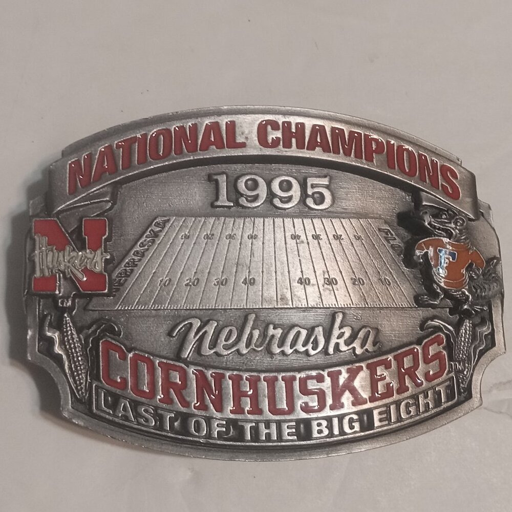 VTG Nebraska Cornhuskers 1995 National Champions Limited Edition Belt Buckle